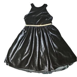 Speechless Girl’s 7 Elegant Blue Velour Dress Formal Wedding Fancy Sparkly